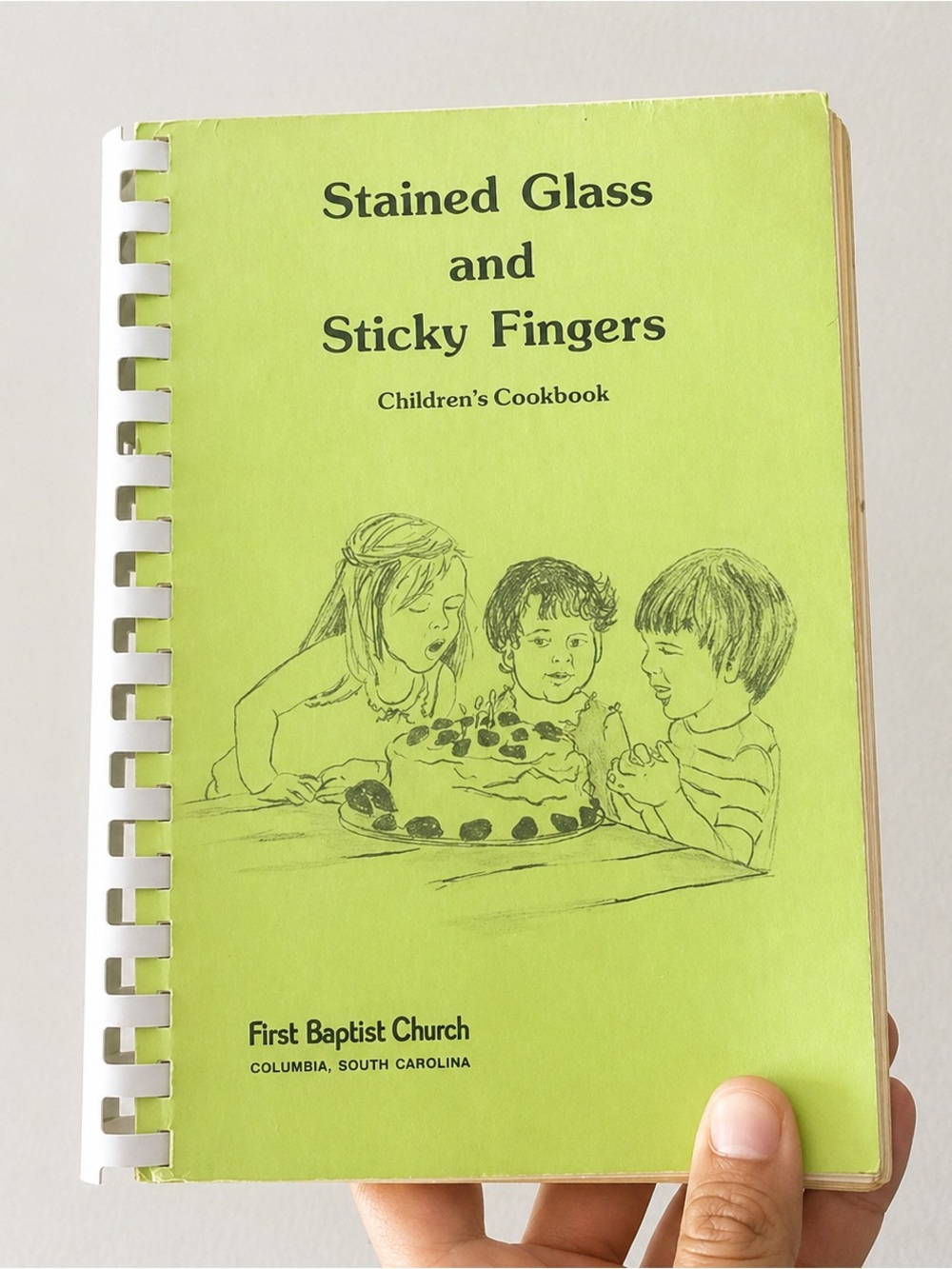 Vintage Cookbook Stained Glass & StickyFingers Children’s First Baptist Church
